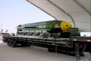 通常兵器では最大の破壊力のMOAB